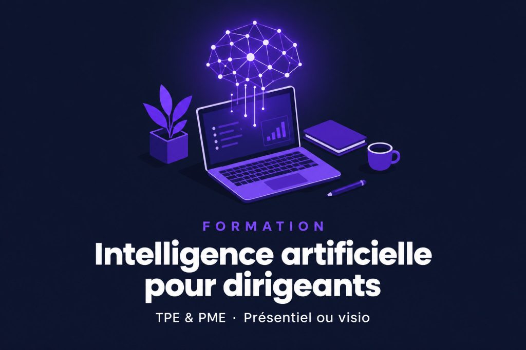 Formation intelligence artificielle (Claude, ChatGPT, CoPilot, Gemini) pour dirigeants de TPE & PME